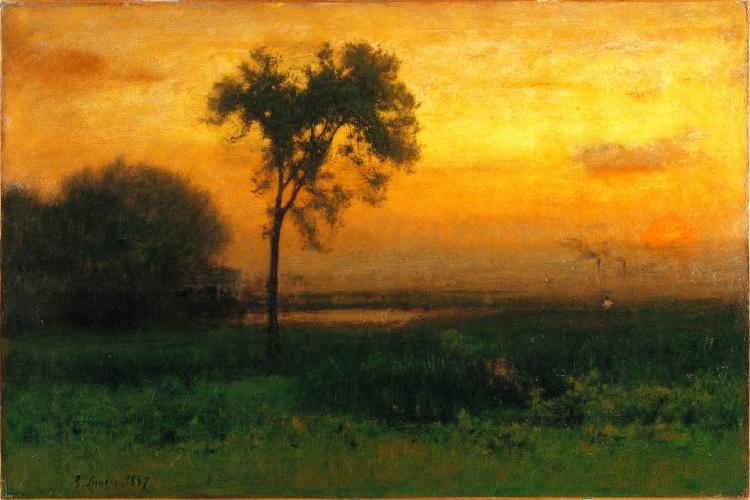 George Inness Sunrise oil painting picture